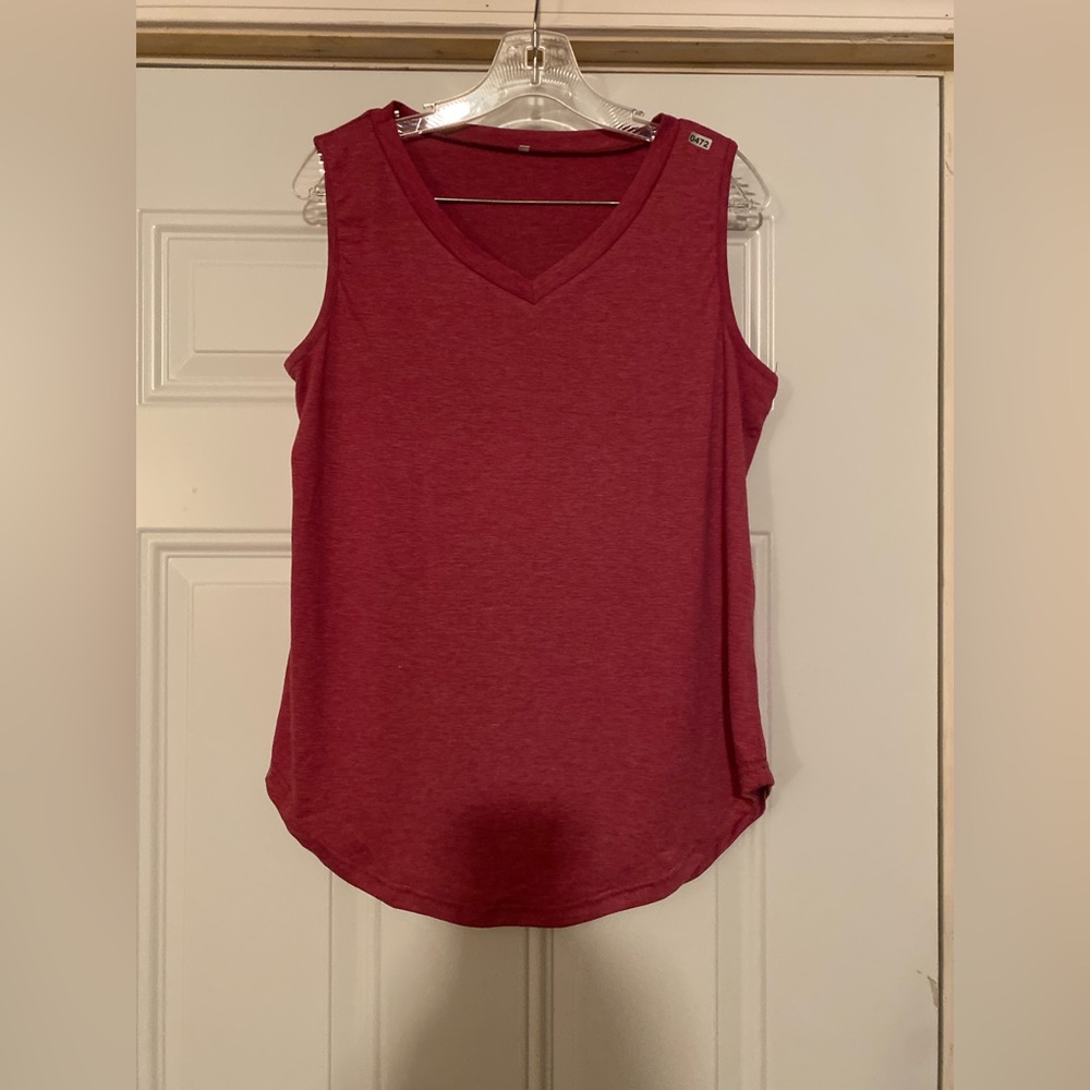 Pink Heathered Tank